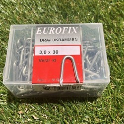 Krammen per doosje 400 gr. ( ± 125st.) 3.0x30mm